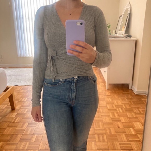 Ten Sixty Sherman Wrap Ribbed Sweater - Picture 3 of 3